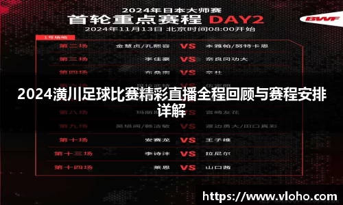 2024潢川足球比赛精彩直播全程回顾与赛程安排详解