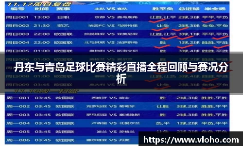 丹东与青岛足球比赛精彩直播全程回顾与赛况分析